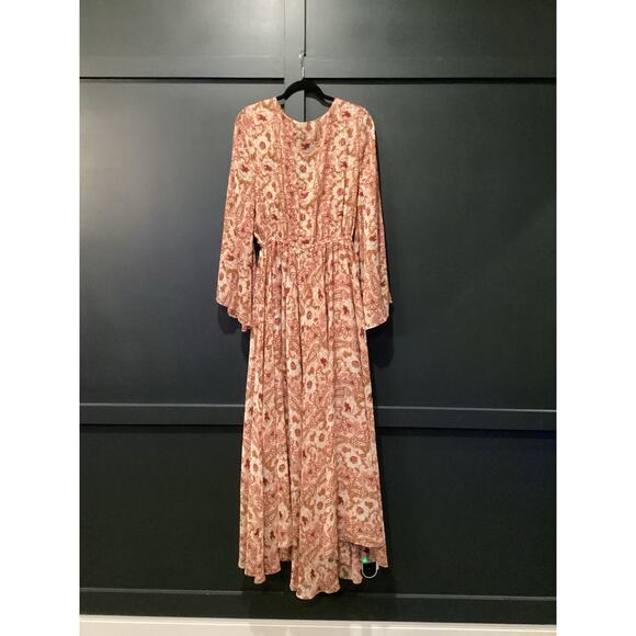anthropologie MISA Los Angeles Gia Maxi Dress Bohemian floral chifffon  Size xl - Picture 2 of 7